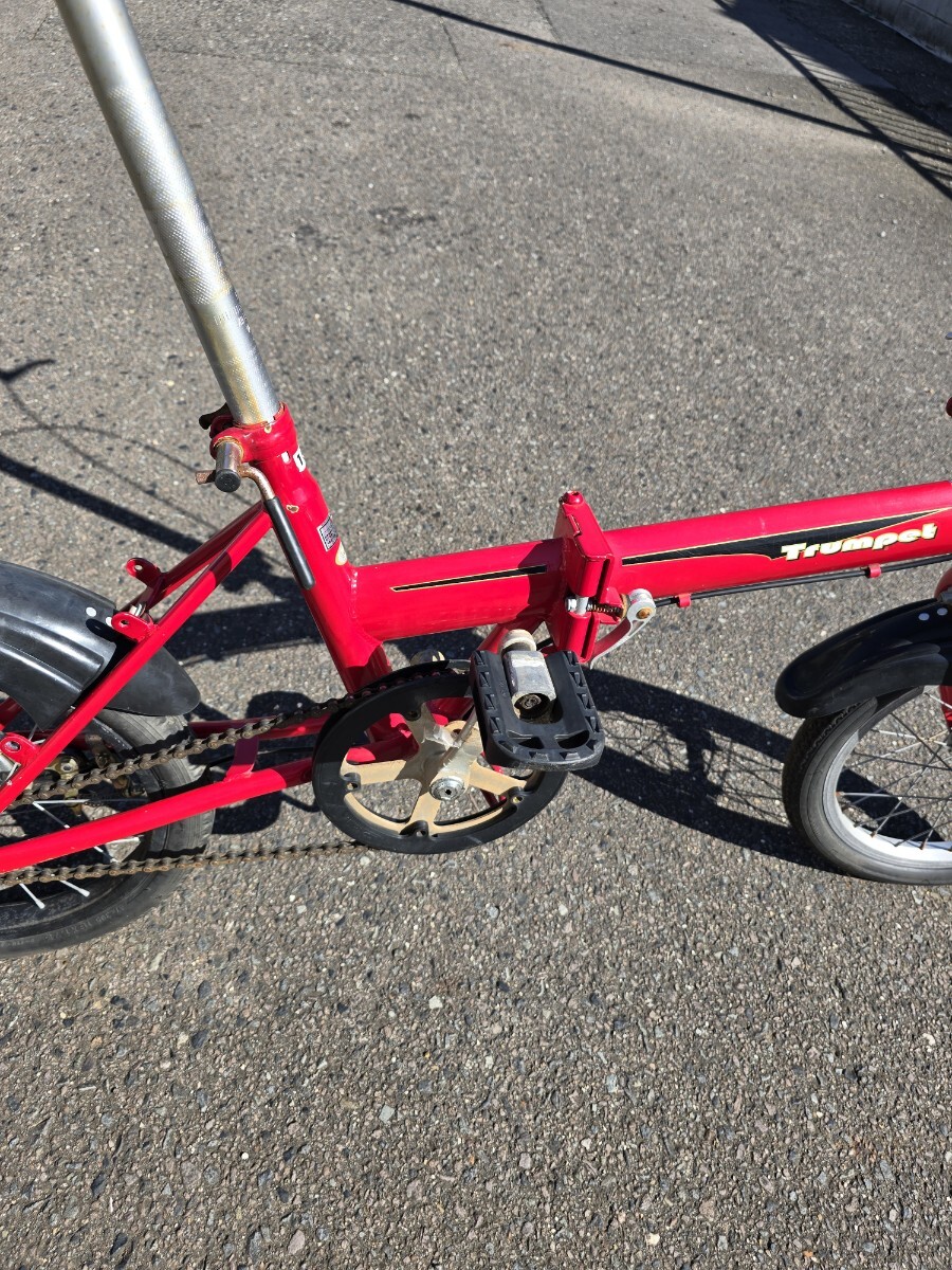 Trumpet 折りたたみ自転車 RED 16インチ 赤_画像6