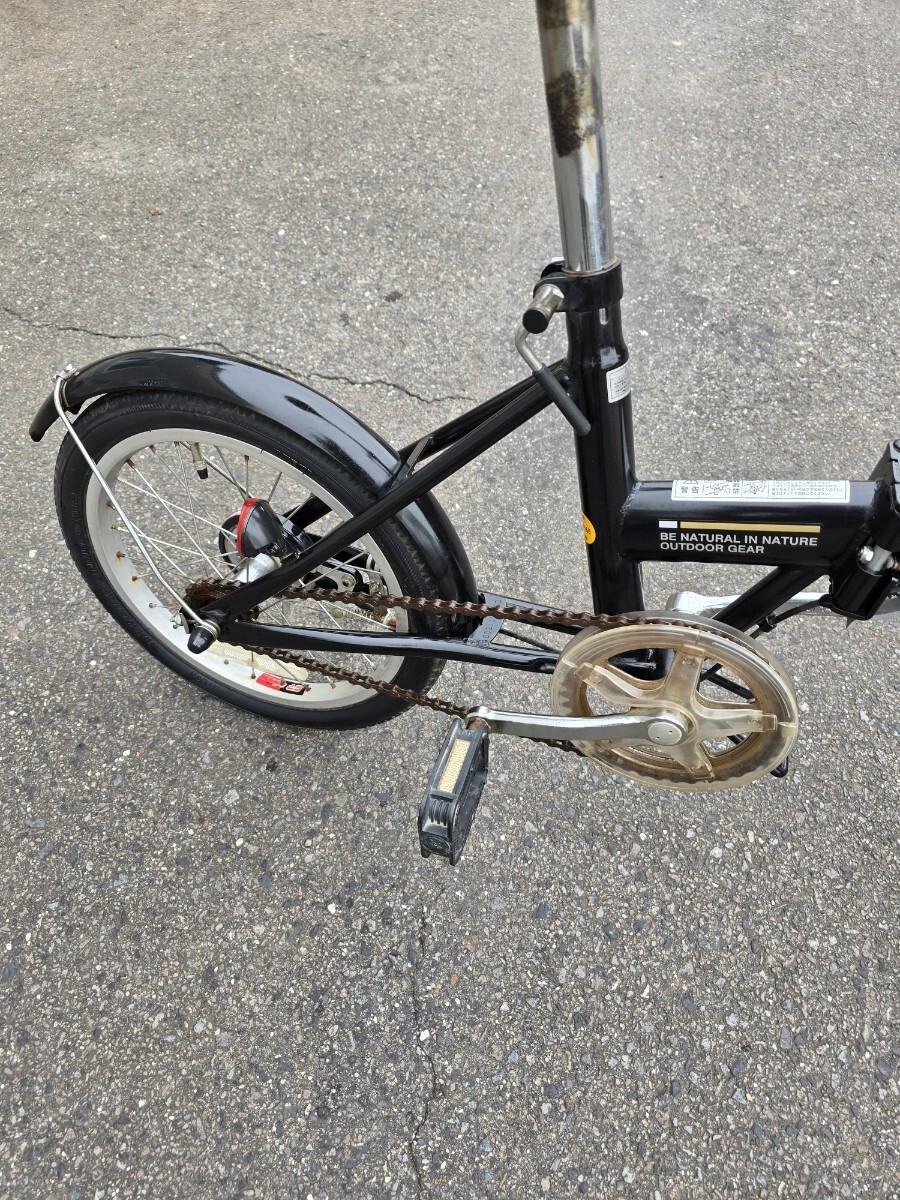 CAPTAIN STAG 折りたたみ自転車 BLACK 16インチ 黒 キャプテンスタッグ _画像8