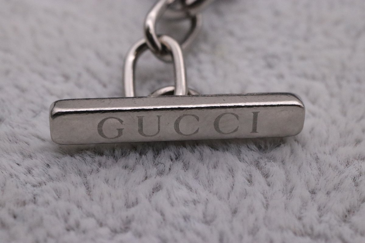 【美品】GUCCI グッチ アンカーチェーン GG ブレスレット 内周19cm トムフォード期 シェーヌダンクル ヴィンテージ アクセサリー 【漂亮】_画像6
