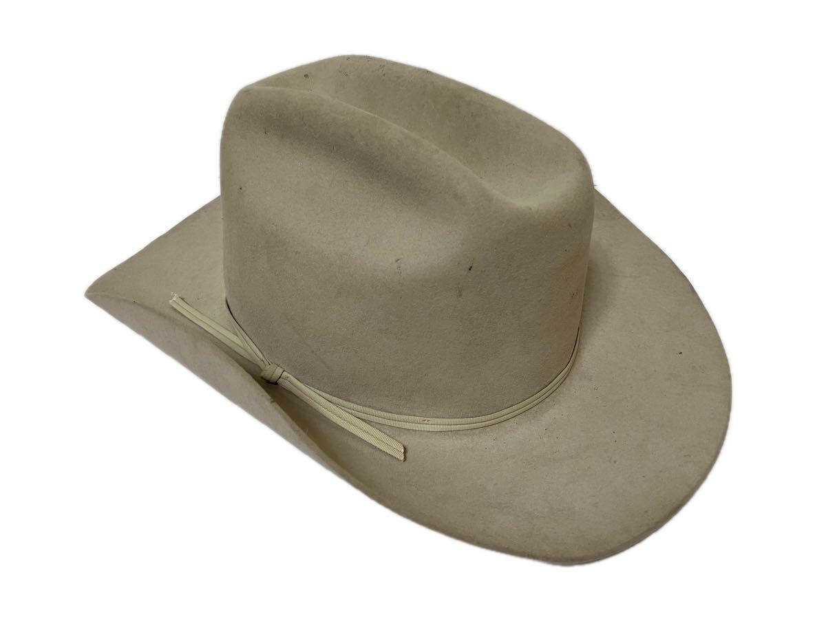 ▲P035▲ JOHN B. STETSON COMPANY 4X BEAVER ウエスタンハット テンガロンハット　56/7_画像1