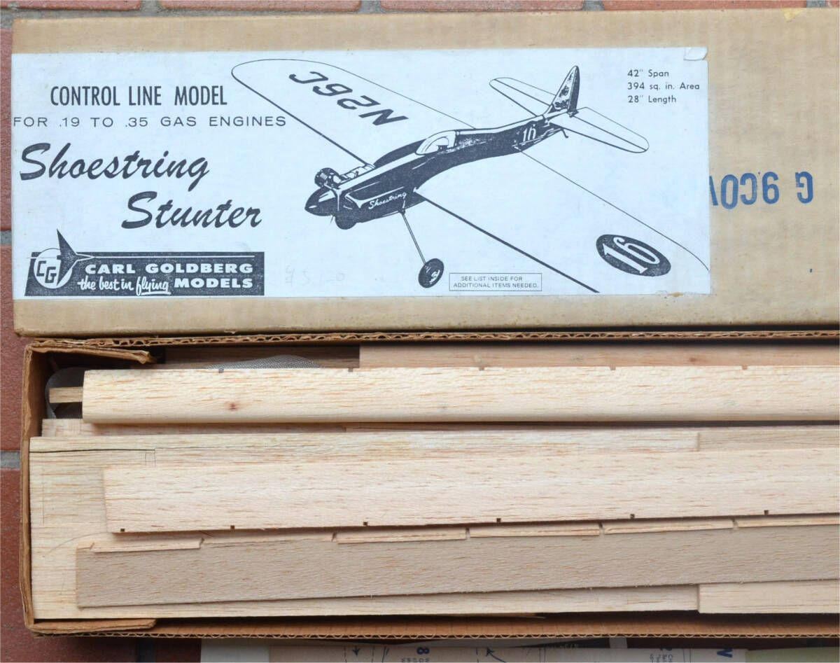 ☆★ こんな!!! Shoestring Stunter / シューストリング スタンター　CARL GOLDBERG　Uコンスタント機 キット ★☆ST_画像2