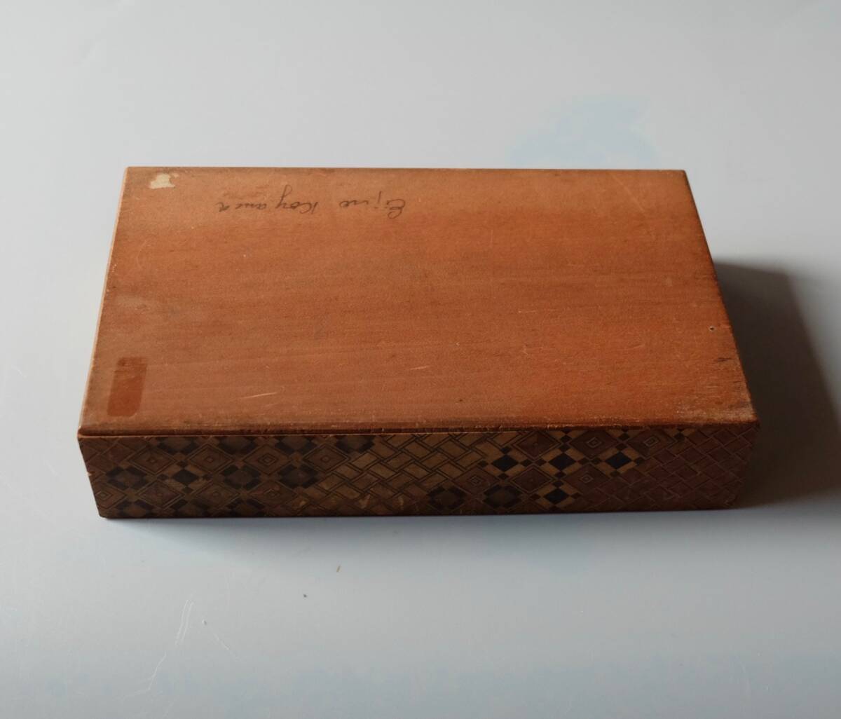 ☆昭和の寄木細工の箱 蓋がジャバラ_画像6