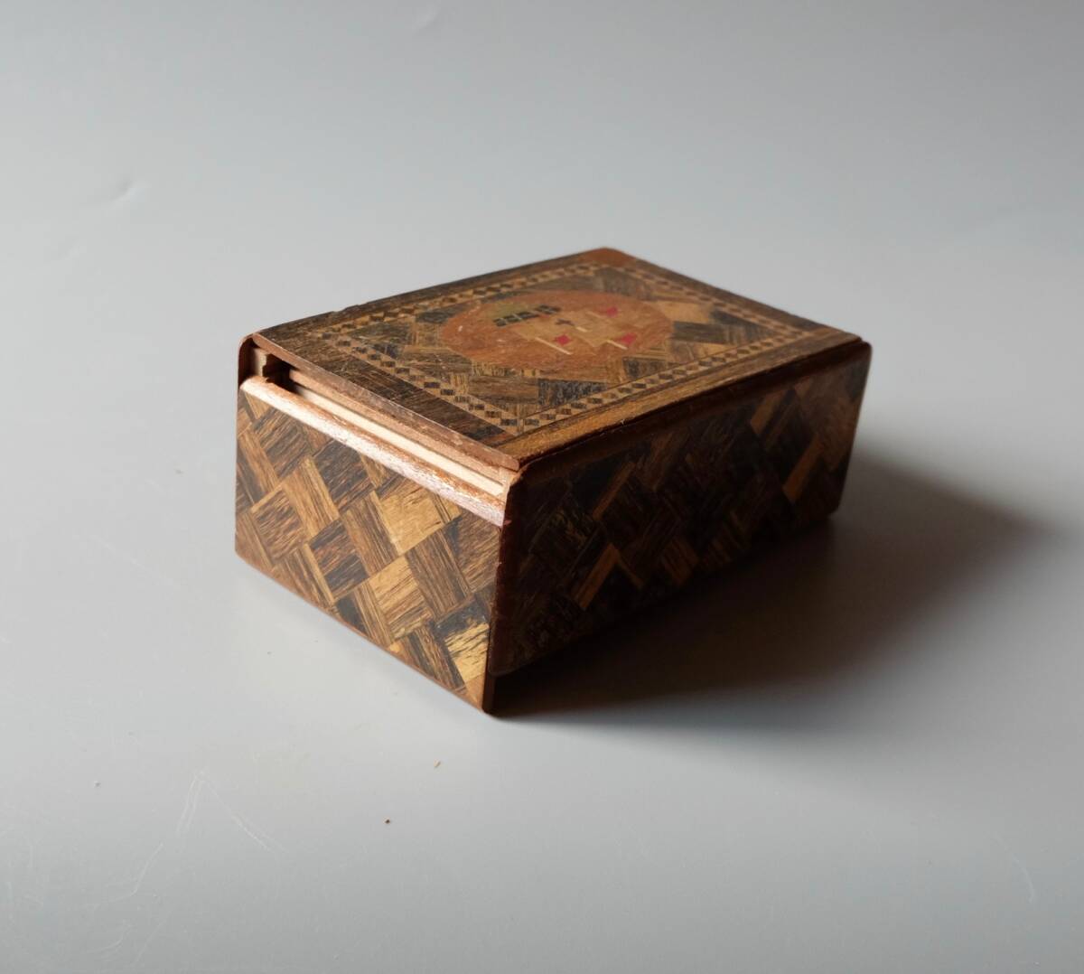☆昭和の寄木細工のからくり箱_画像7