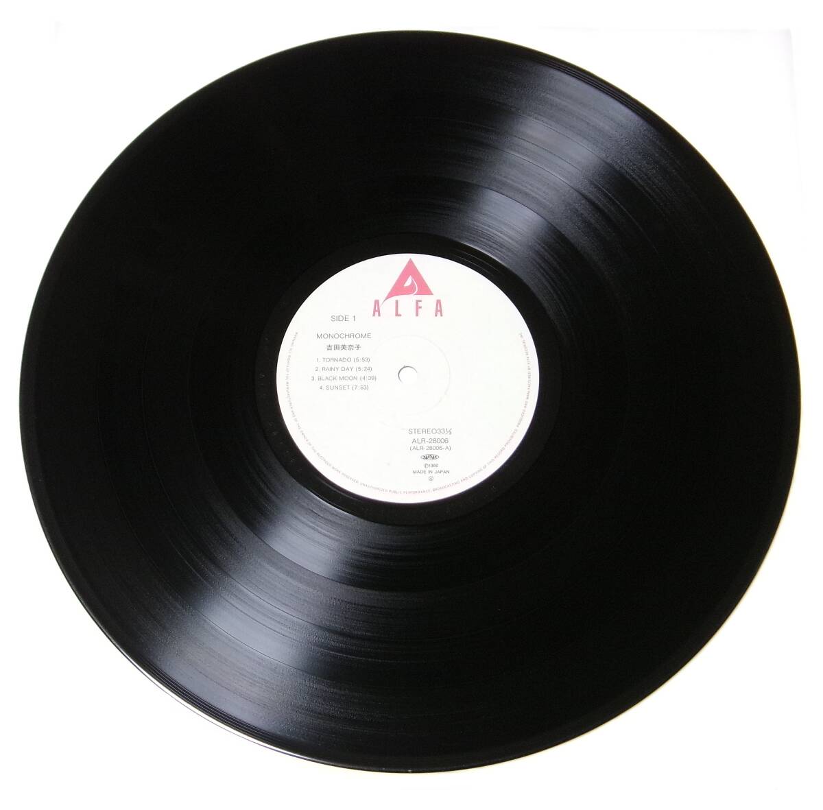 吉田美奈子【 モノクローム / MONOCHROME 】LP (帯付) ALR-28006 / 1980年 オリジナル / 山下達(dá)郎 參加