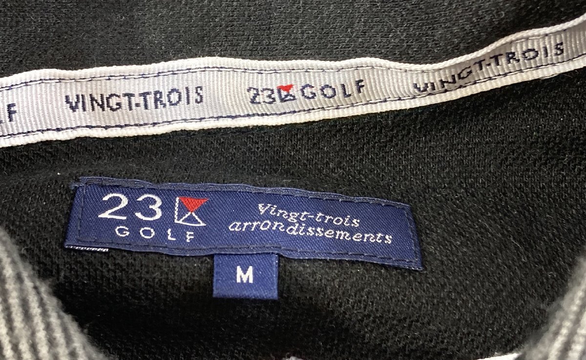 【紫波58-3-1021】【現状販売/60】23区 GOLF 長袖ポロシャツ Mサイズ_画像3
