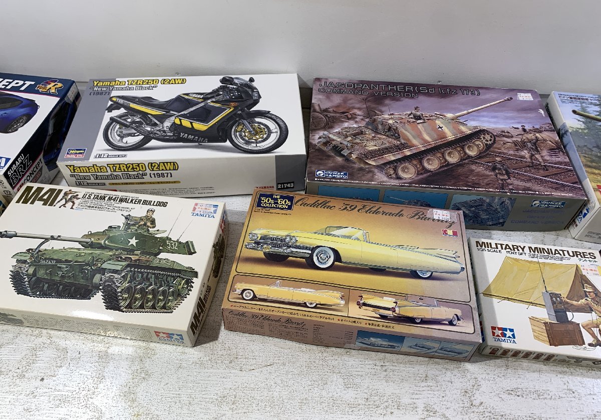 【紫波42-2-0821】【未組立/140】プラモ まとめ ミリタリー系 戦車 車 バイク_画像3