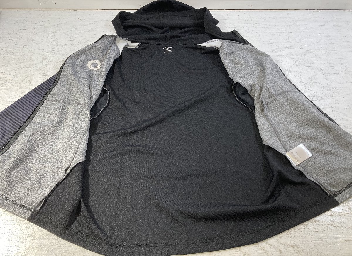 【紫波58-4-1021】【現状販売/60】bonera ジャージ上 Mサイズ  ブラック ポリエステル100%_画像2