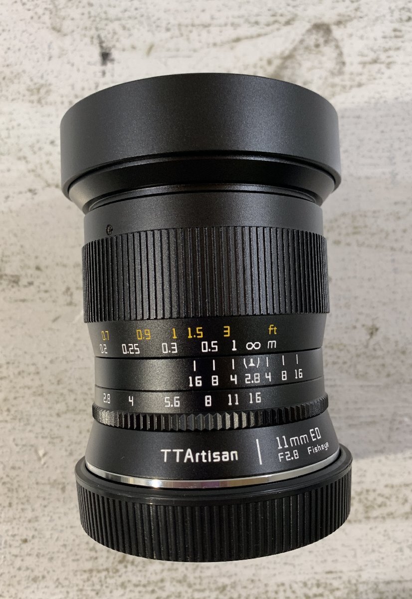 【紫波64-03-1015】【中古/60】銘匠光学 TTARTISAN 11mm F2.8 Fisheye Canon RFマウント_画像4