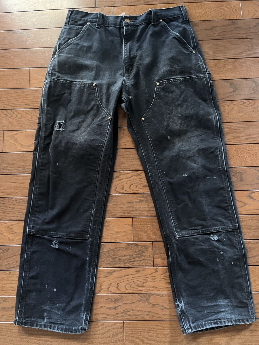 USA製！CARHARTT DUBLE KNEE ダブルニー　アメリカ製　MADE IN USA カーハート ブラック _画像1
