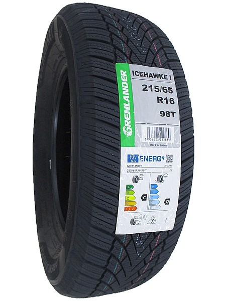 215/65R16 4本セット 2025年製 新品スタッドレスタイヤ GRENLANDER ICEHAWKE 1 送料無料 215/65/16_画像3