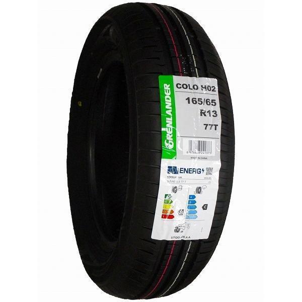 165/65R13 4本セット 2025年製造 新品サマータイヤ GRENLANDER COLO H02 送料無料 165/65/13_画像3