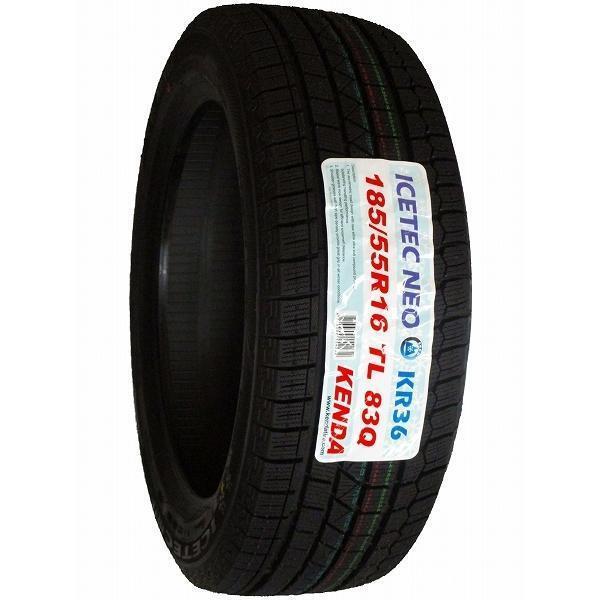 185/55R16 4本セット 2025年製 新品スタッドレスタイヤ KENDA KR36 送料無料 ケンダ 185/55/16の画像3