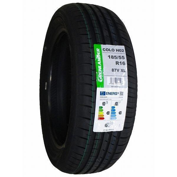 185/55R16 4本セット 2025年製造 新品サマータイヤ GRENLANDER COLO H02 送料無料 185/55/16の画像3