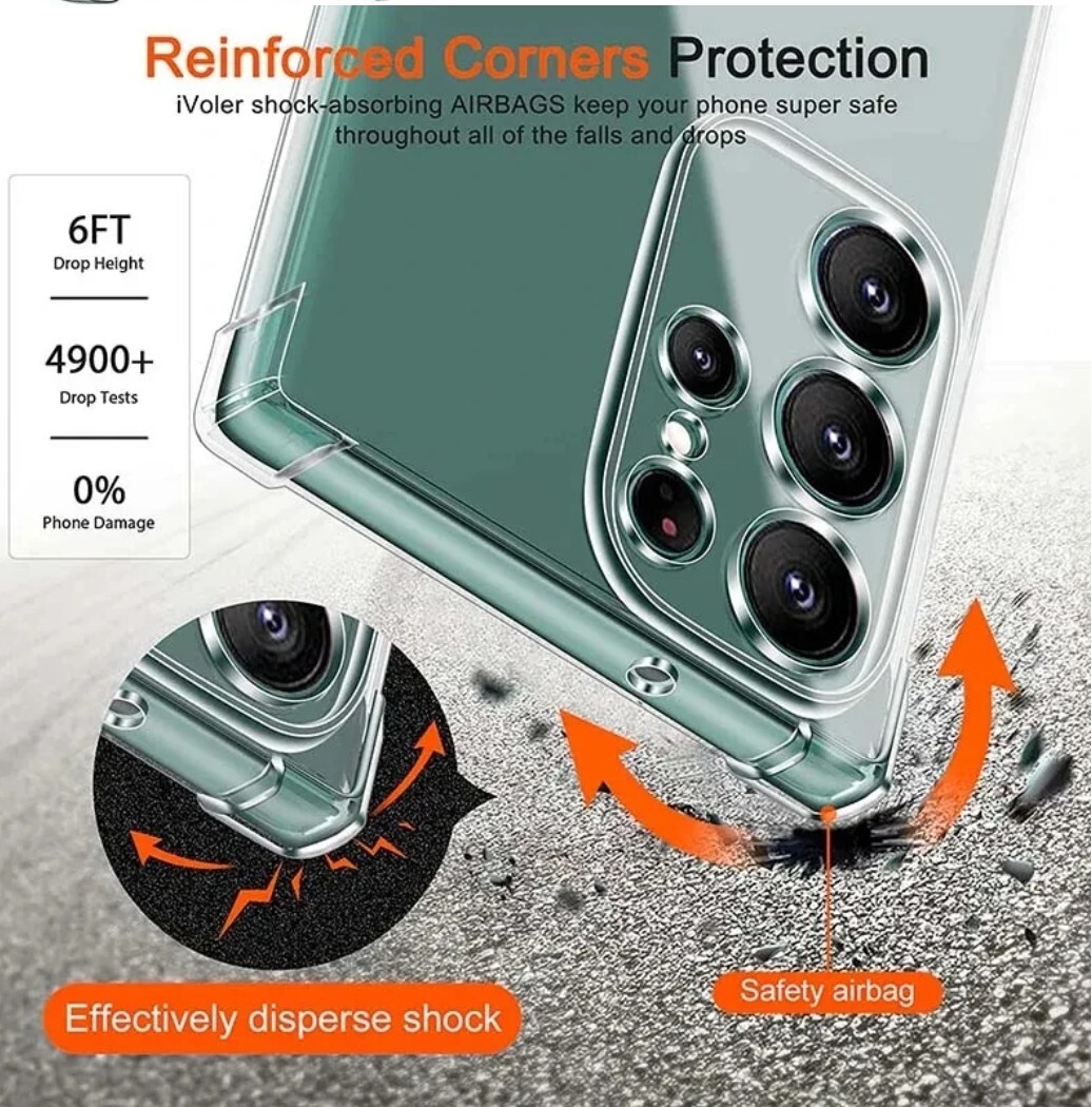 ガラスフィルムセット Galaxy S25 Ultra ウルトラ SC-52F SCG32 ギャラクシー クリア ケース カバー TPU ガラス 保護フィルム 指紋認証対応_画像5