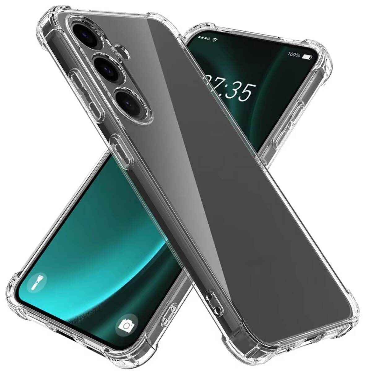 ガラスフィルムセット Galaxy S25 5G SC-51F SCG31 ギャラクシー s25 クリア ケース カバー TPU ソフト ガラス 保護フィルム 指紋認証対応_画像1