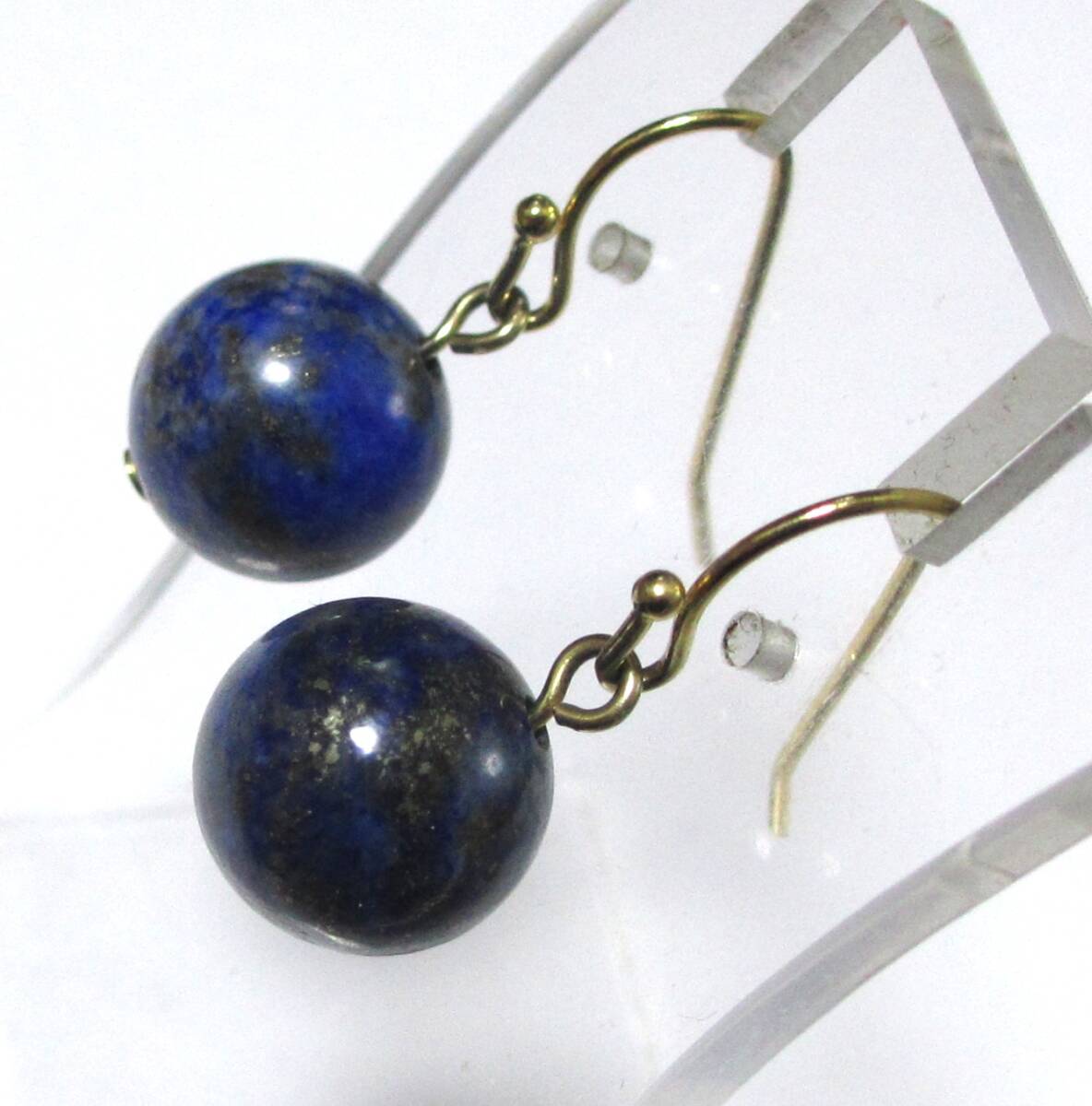 bzg■天然石ピアス■　ラピスラズリ　１_画像2