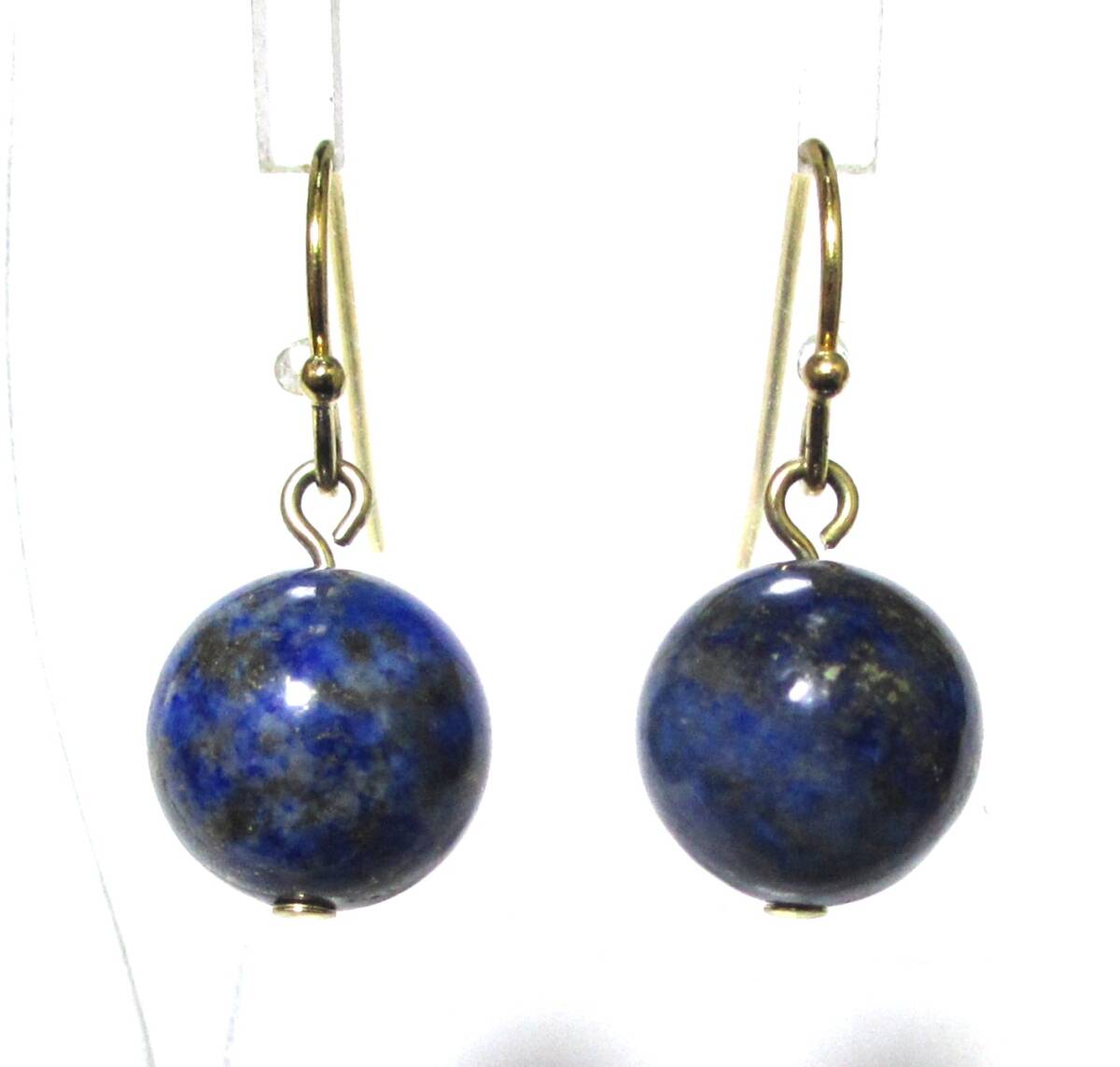 bzg■天然石ピアス■　ラピスラズリ　１_画像1