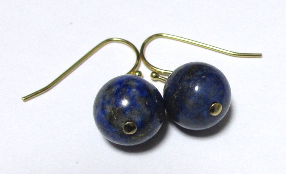 bzg■天然石ピアス■　ラピスラズリ　１_画像3