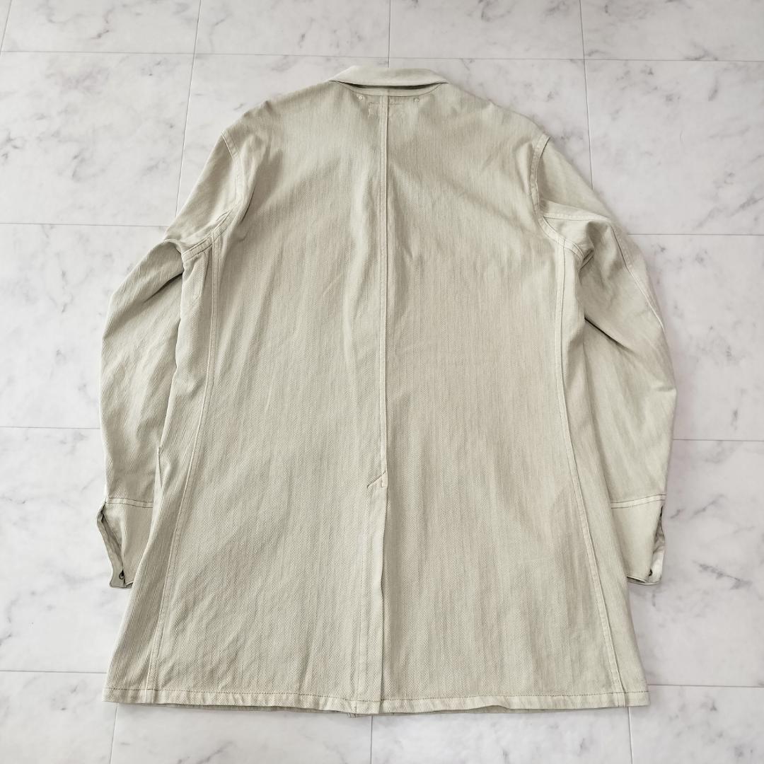 RRL ガーメントダイドニットヘリンボーンショップコート M ダブルアールエル メンズ GARMENT DYED HERRING BONE SHOP COAT カバーオール_画像2