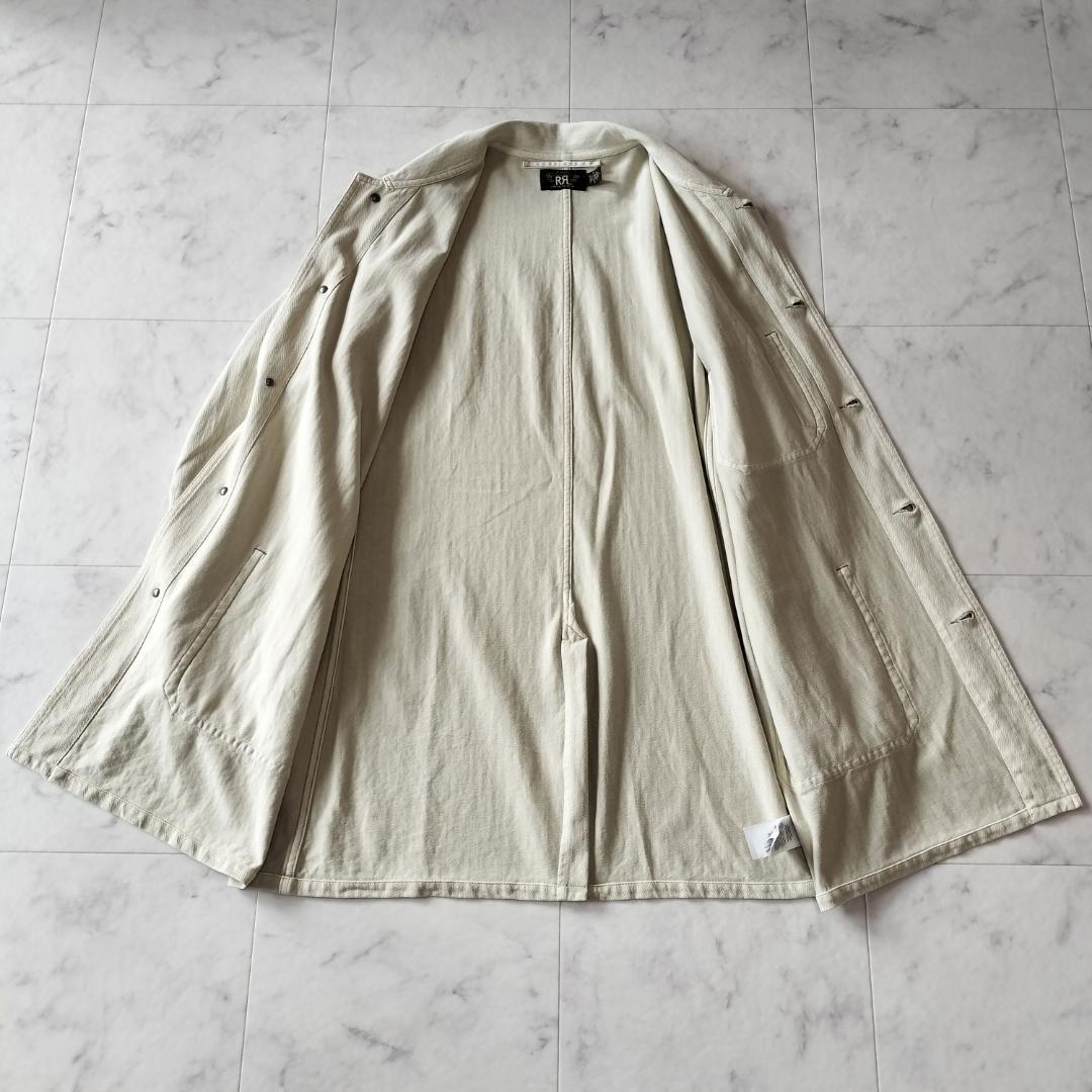 RRL ガーメントダイドニットヘリンボーンショップコート M ダブルアールエル メンズ GARMENT DYED HERRING BONE SHOP COAT カバーオール_画像3