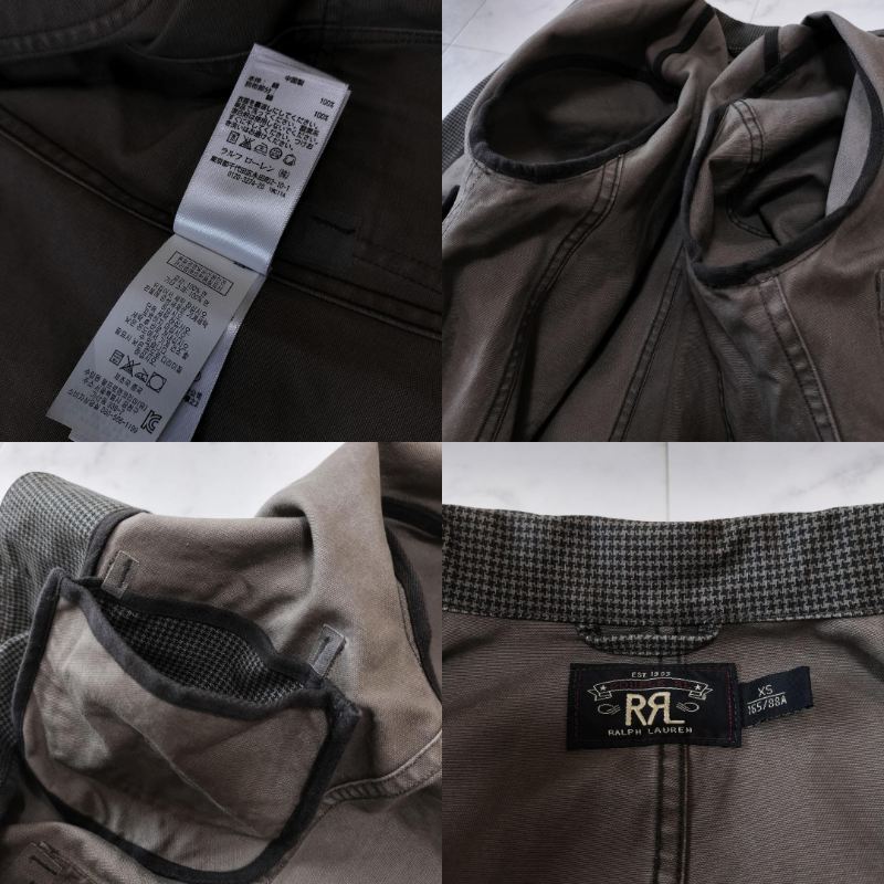 RRL ウィリアムソンジャケット XS ハウンドトゥース サックジャケット メンズ ダブルアールエル WILLIAMSON JACKET テーラードジャケット_画像10