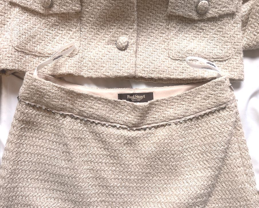  снижение цены *Paul Stuart paul (pole) * Stuart * три . association * ламе . твид * костюм * стразы имеется * слоновая кость *6/M* церемония * прекрасный товар 