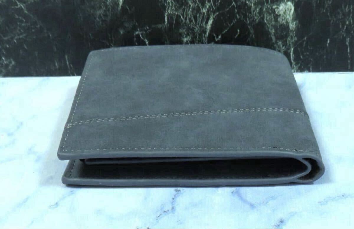 二つ折り財布 メンズ 財布 、コンパクト 財布、薄い軽量,カード入れ、小銭入れ*新品*当日発送(薄いブルー)_画像8