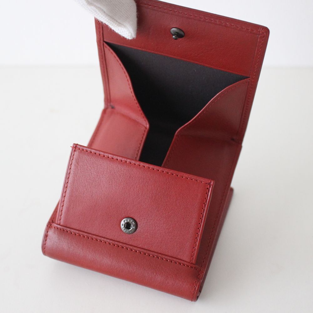 新品GANZOガンゾFicoフィーコ 本革 牛革 レザー 二つ折り財布 ボックス小銭入れ 定価17,600円_画像6