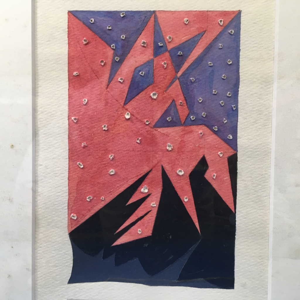 『彦坂尚嘉 肉筆水彩画 2点 Shingun/wakaba』サイン 1987 額装《真作》kankando_画像2