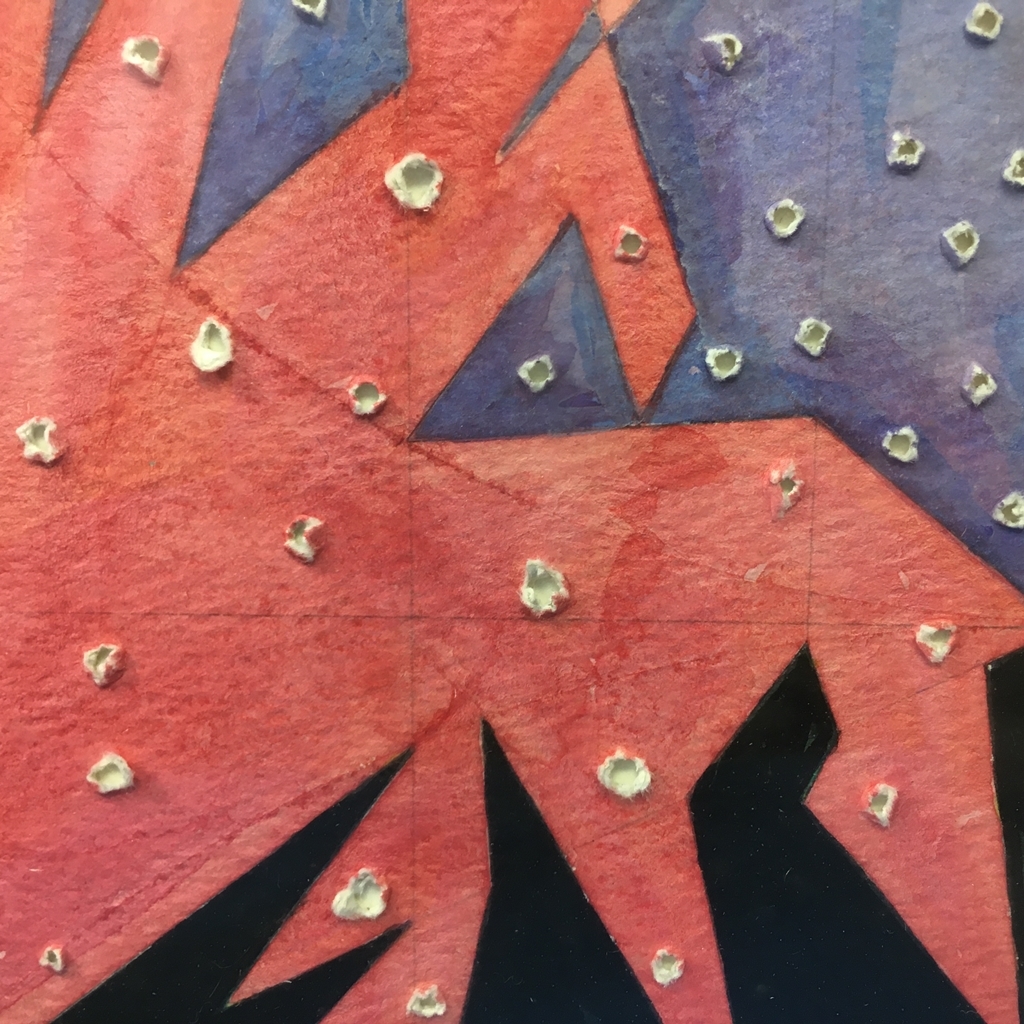 『彦坂尚嘉 肉筆水彩画 2点 Shingun/wakaba』サイン 1987 額装《真作》kankando_画像3