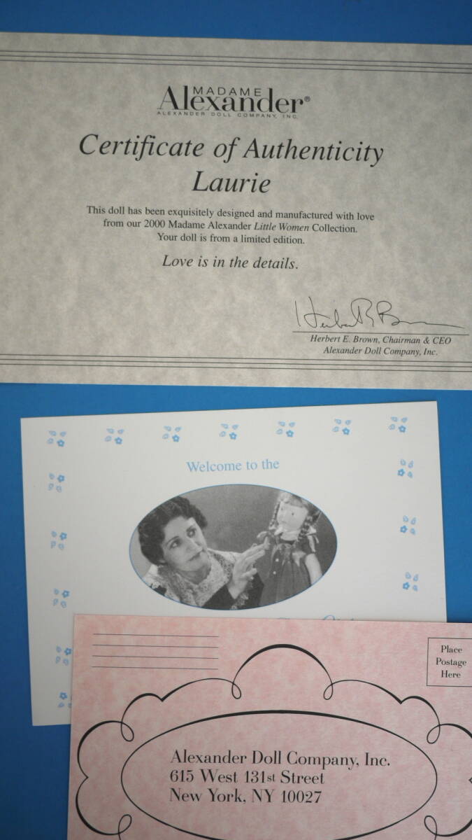 250* マダムアレクサンダー 8インチドール ウェンディ ヌード 箱入り 未使用ミント 大草原の小さな家ローリー リミテッドエディション_画像5