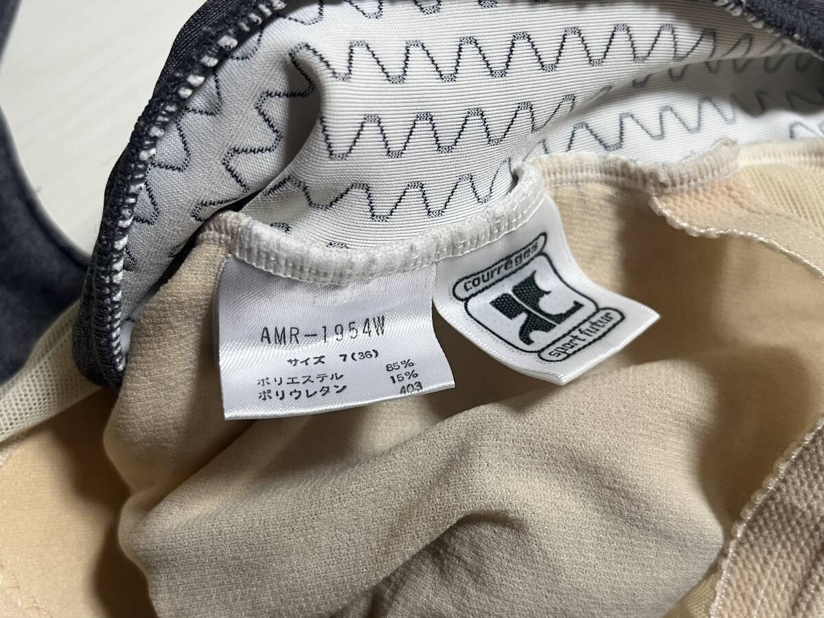 Courreges クレージュ 厚手しっかり生地レオタード ゆうパケットポスト発送_画像4