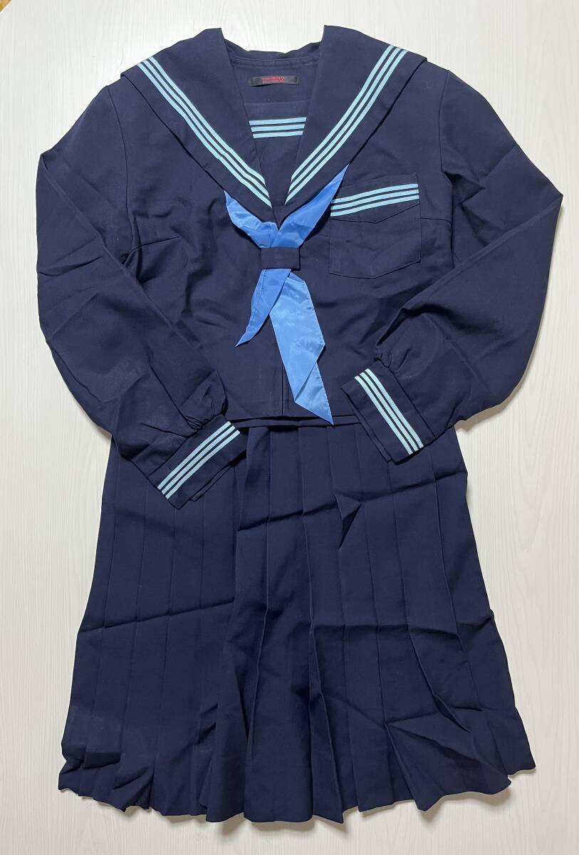 水色3本ラインコスプレセーラー服 超大きいサイズ_画像1