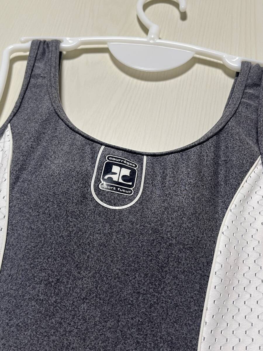 Courreges クレージュ 厚手しっかり生地レオタード ゆうパケットポスト発送_画像3