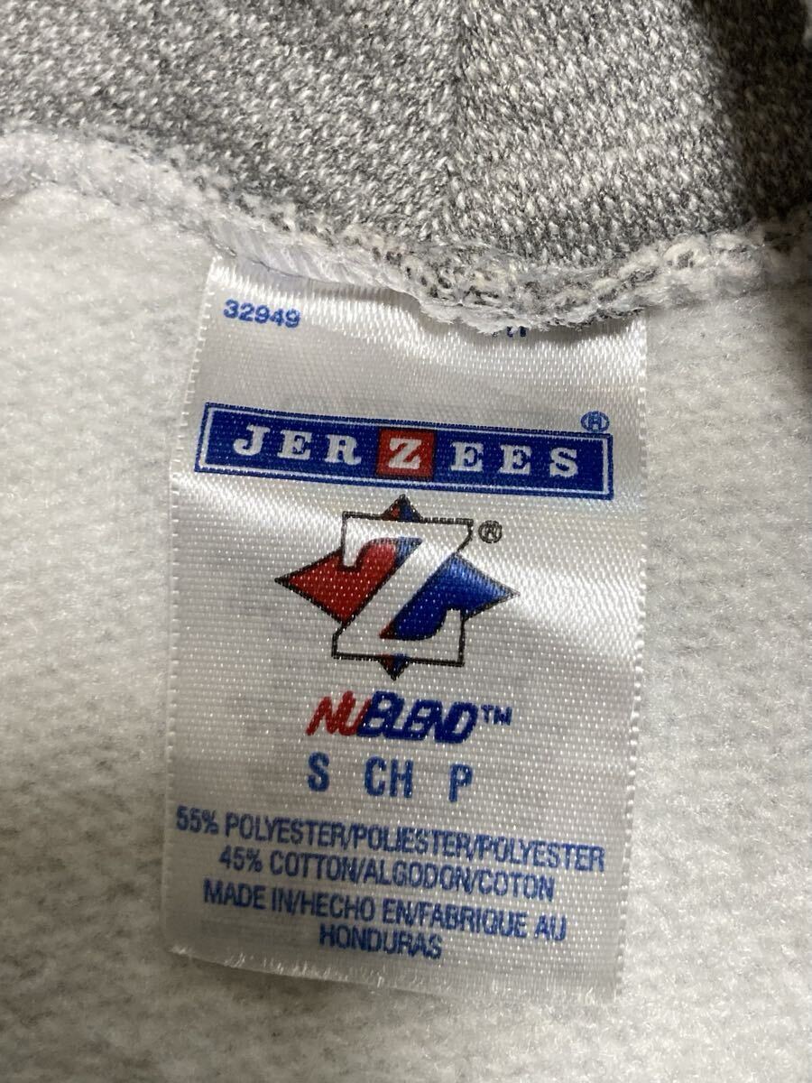 【レア】JERZEESジャージーズ カレッジロゴパーカー グレー サイズS〜M相当_画像4