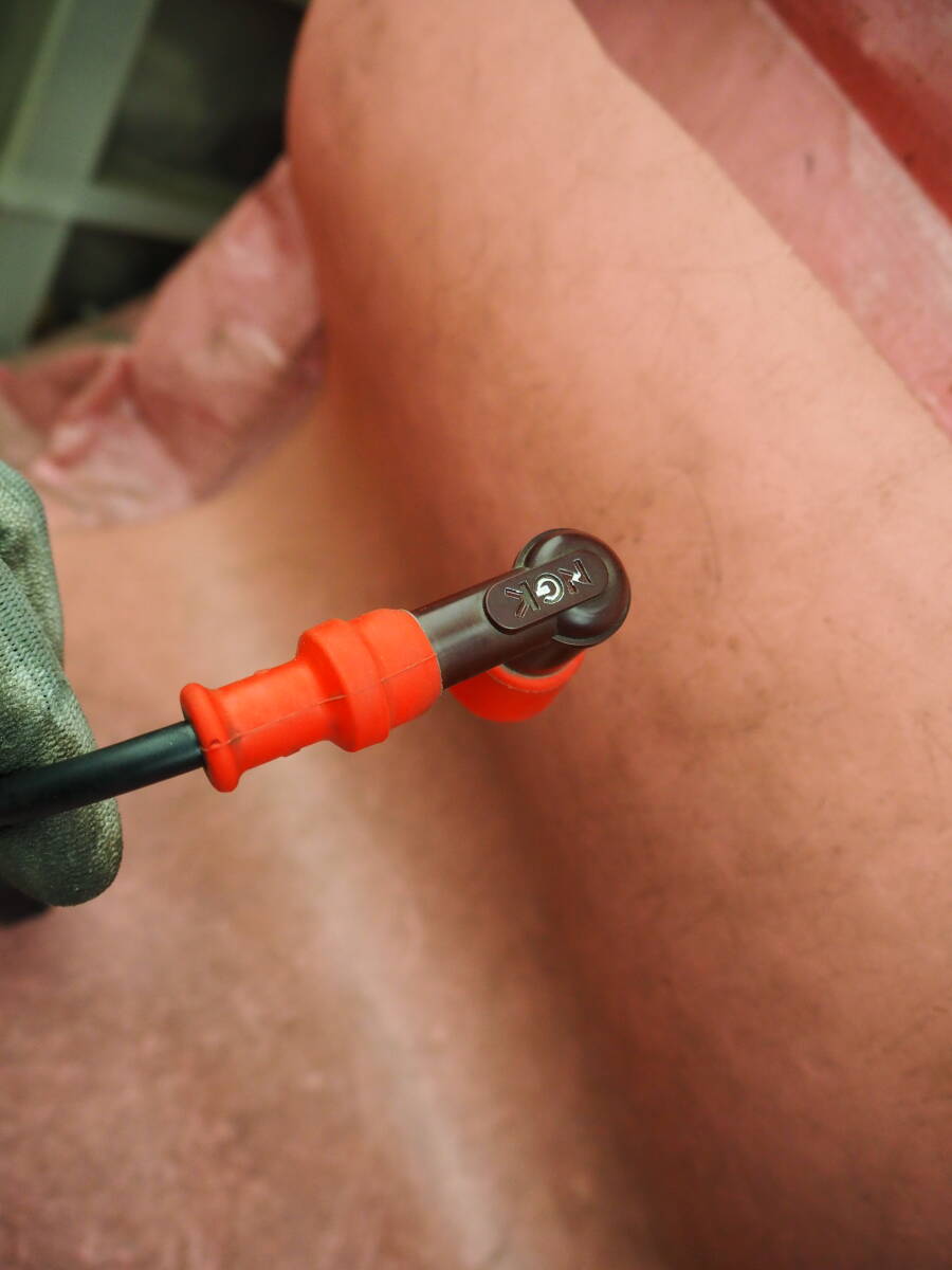 (1台分解)　NGK製 !! 動画付/実動　 エイプ50 イグニッションコイル　コード　キャップ　電装 AC16 (APE) 60WaaW32_画像2