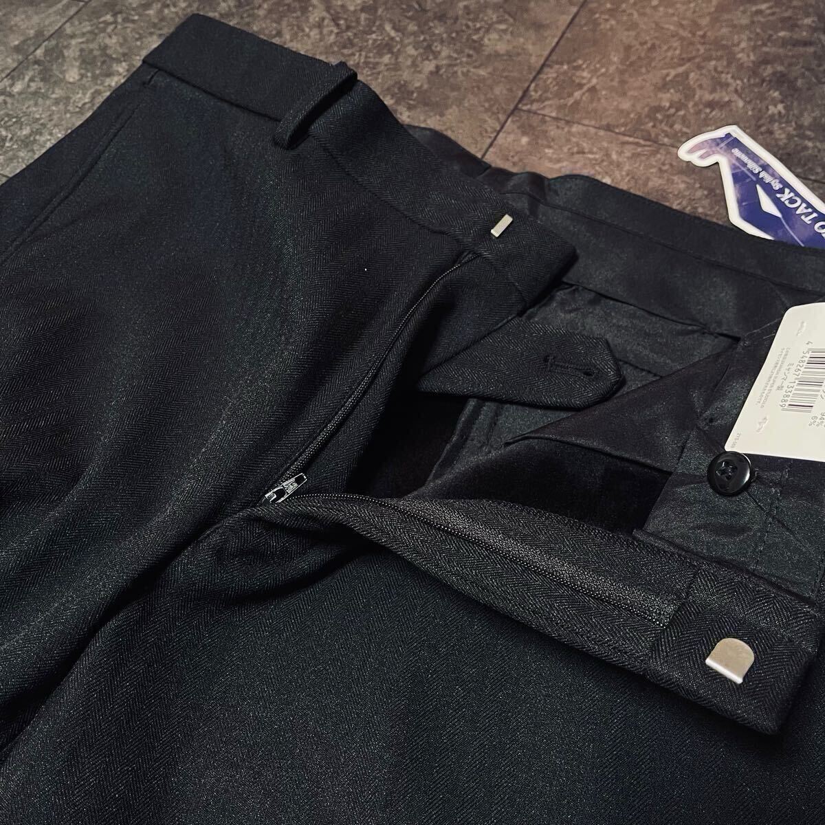 W88 カンサイ 極厚 極暖 防風 3層 裏起毛 ストレッチ ノータック ロングパンツ スラックス 冬 防寒 新品 送料無料 ゴルフ ブラック 黒_画像4