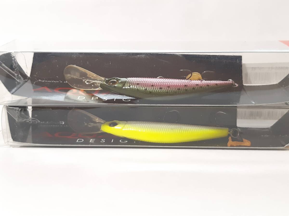 新品　シントワ　アクエリアス シンキング ミノー AQ65S-LL 5.7g　◆２個セット◆ チャートパール / ニジマス_画像3