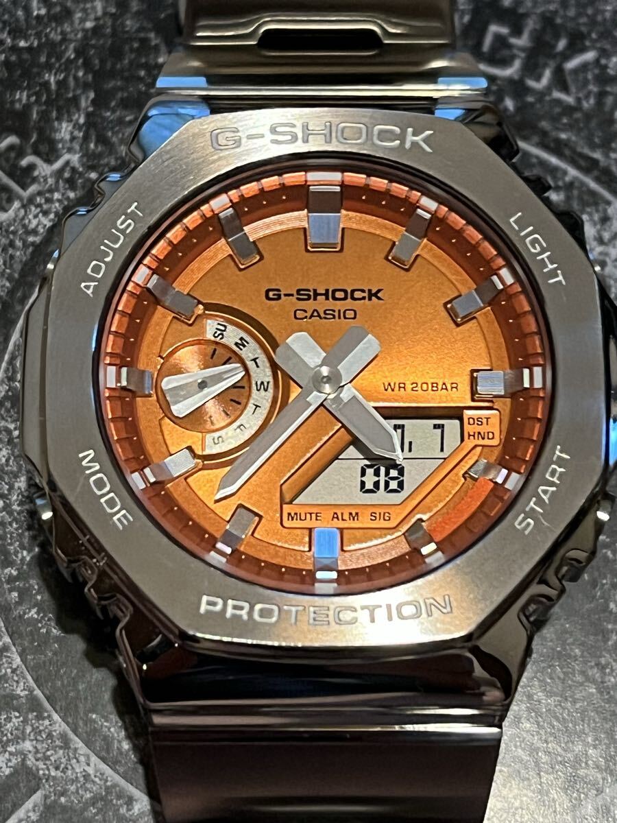 『美品』G-SHOCK GM-2110D-4A CASIO オレンジ