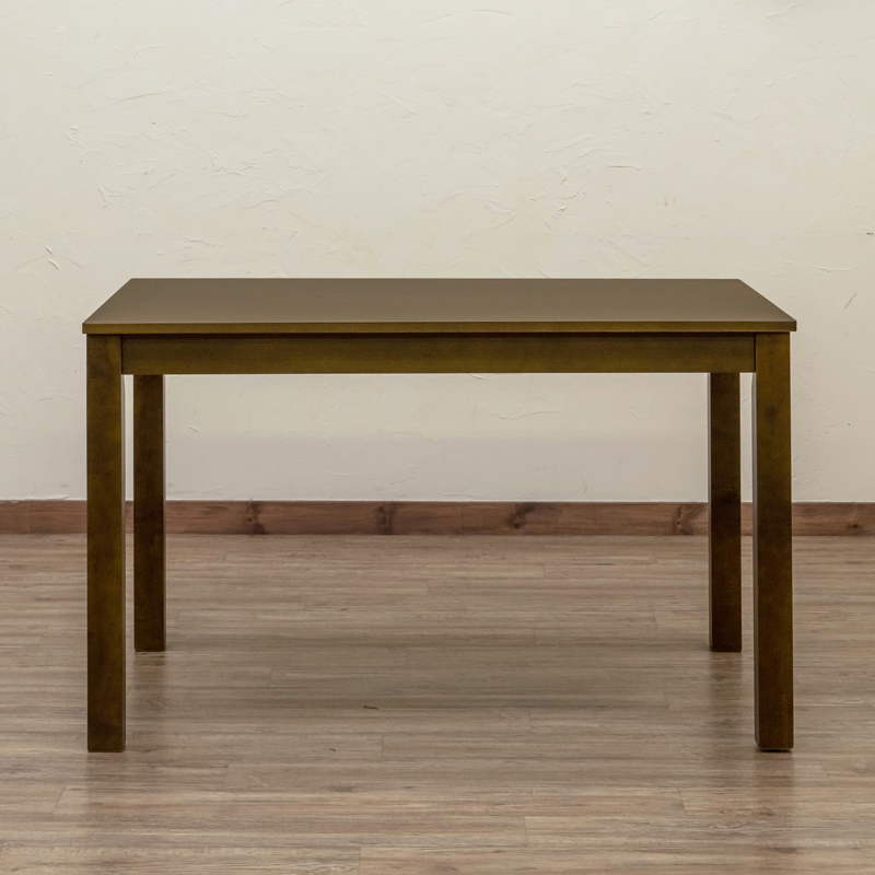 ダイニングテーブル 115cm幅 木製 デスクとしても シンプル モダン 長方形 小さめ VTM-115 ダークブラウン(DBR)_画像2