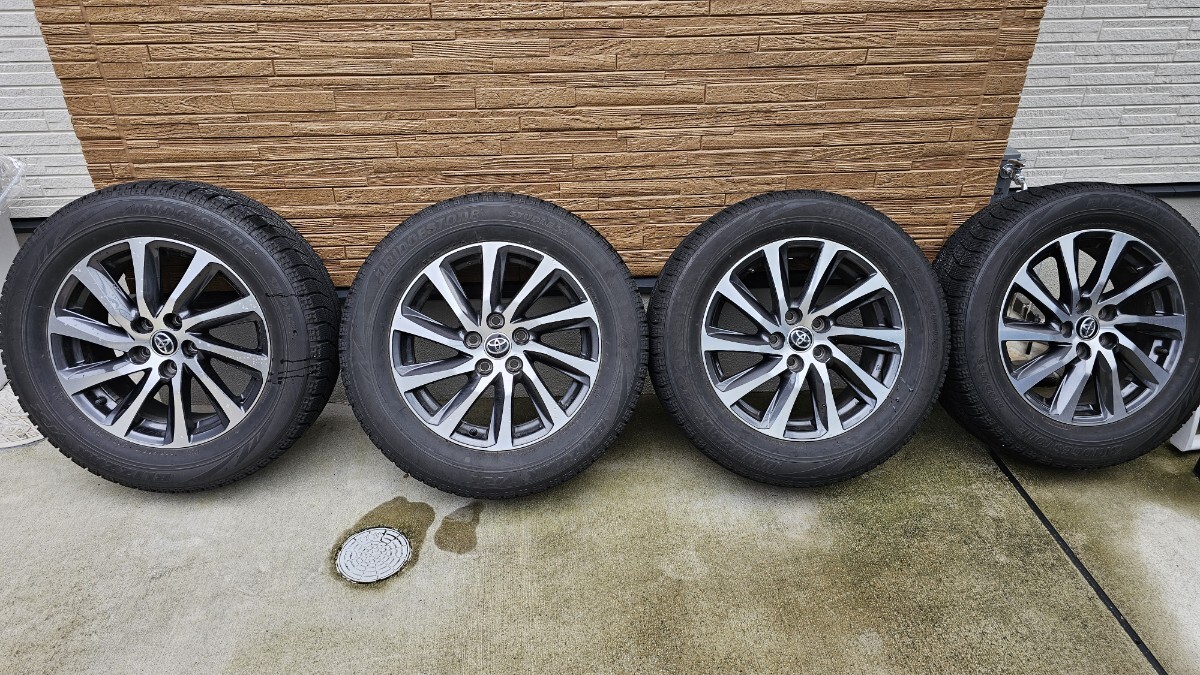 30系 アルファード ヴェルファイア　純正　スタッドレス　ブリヂストン　ブリザック　VRX 225/60R17 4本セット　室内保管品_画像1