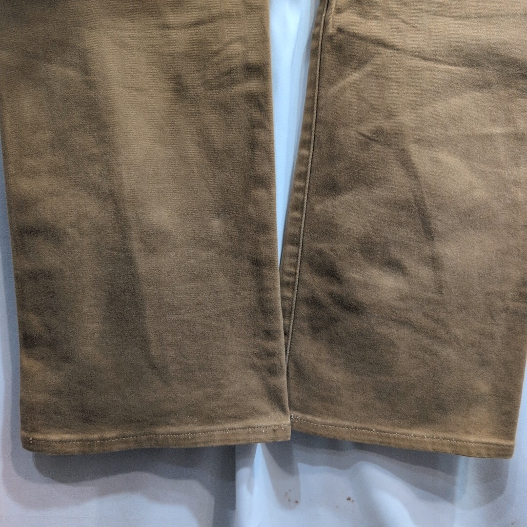 RUDE GALLERY ルードギャラリー コットン×レザー チノパンツ ベージュ L メンズ カラーデニム ボトムス 日本製/キャリー/クライミー_画像6