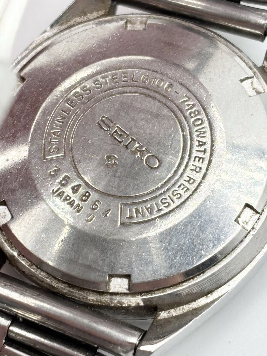 010 003 I SEIKO 5 ACTUS セイコー ファイブ アクタス 6106-7480 デイデイト 自動巻き 稼働品_画像5