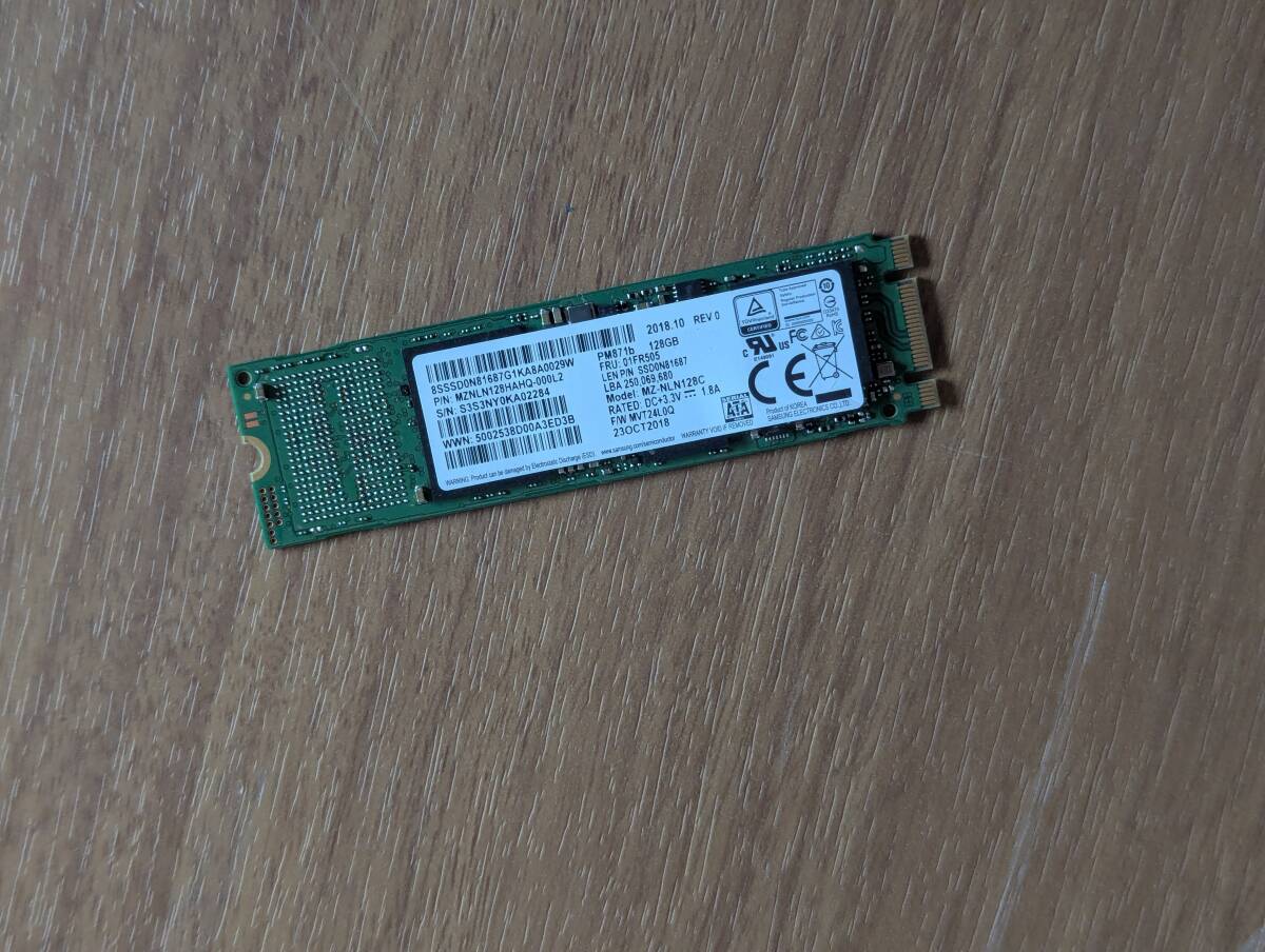SAMSUNG MZNLN128HAHQ-000L2 : 128.0 GB 【動作確認済み】 A02284_画像1