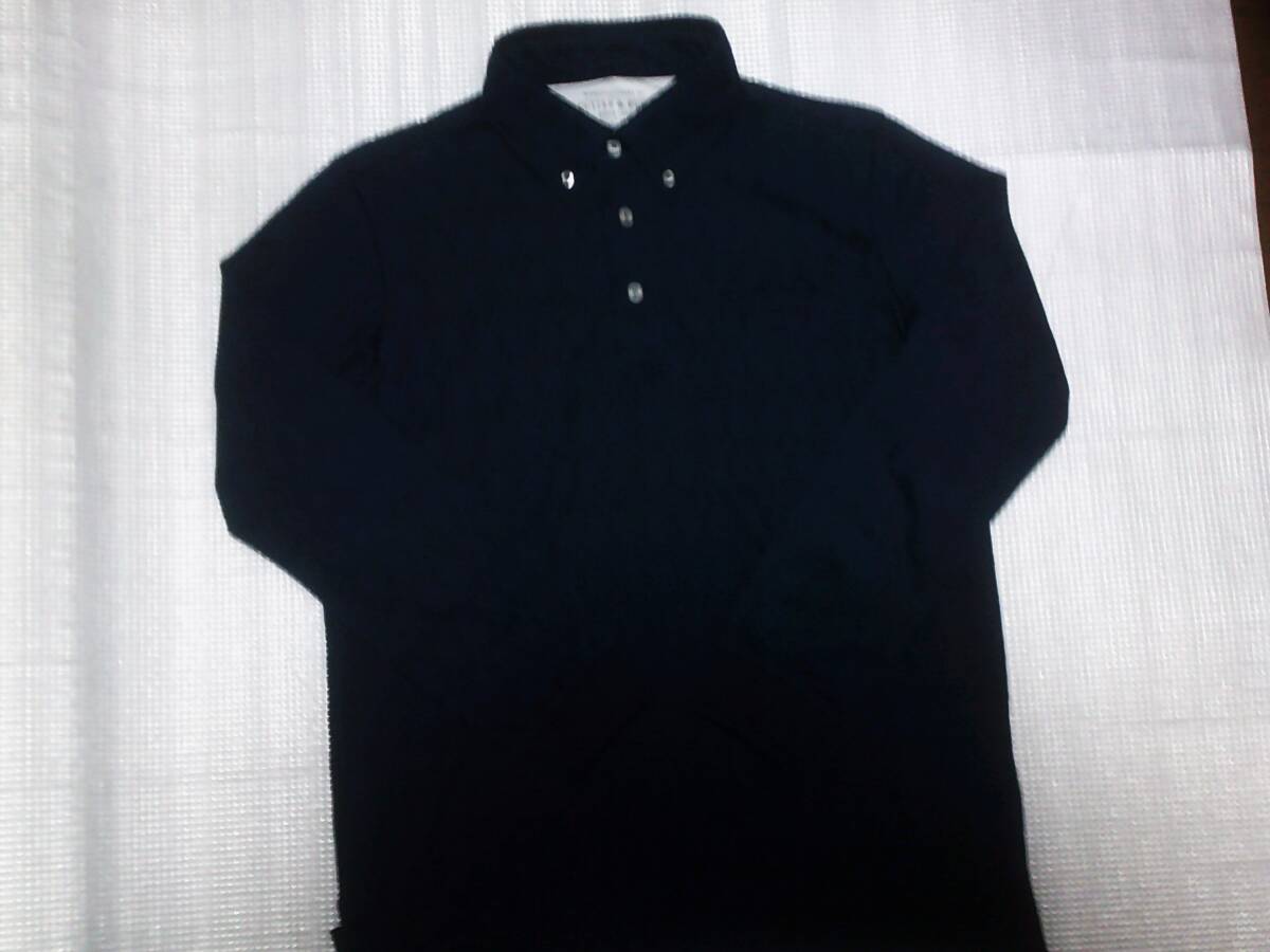 CUTTER&BUCK カッター＆バック　長袖ボタンダウンシャツ　サイズM　ネイビー_画像2