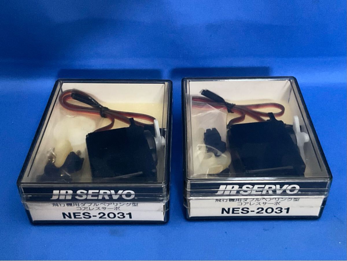 JR PROPO NES-2031 飛行機用ダブルベアリング型コアレスサーボ 2個セット　JRP30_画像1