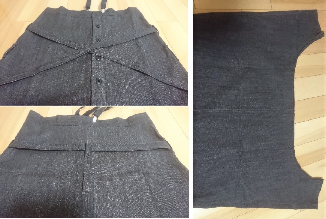 Y's　ワイズ★デニム素材　ワンショルダーサルエルつなぎ★黒★美品_画像5