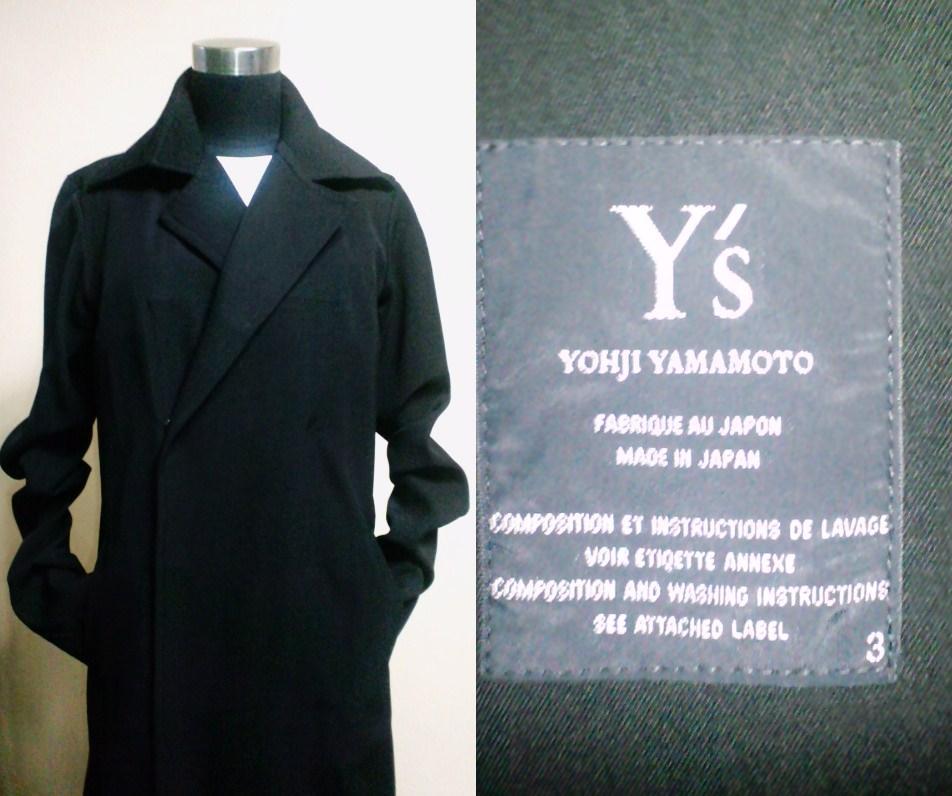 Y's　ワイズ★ロングコート★黒★美品_画像5