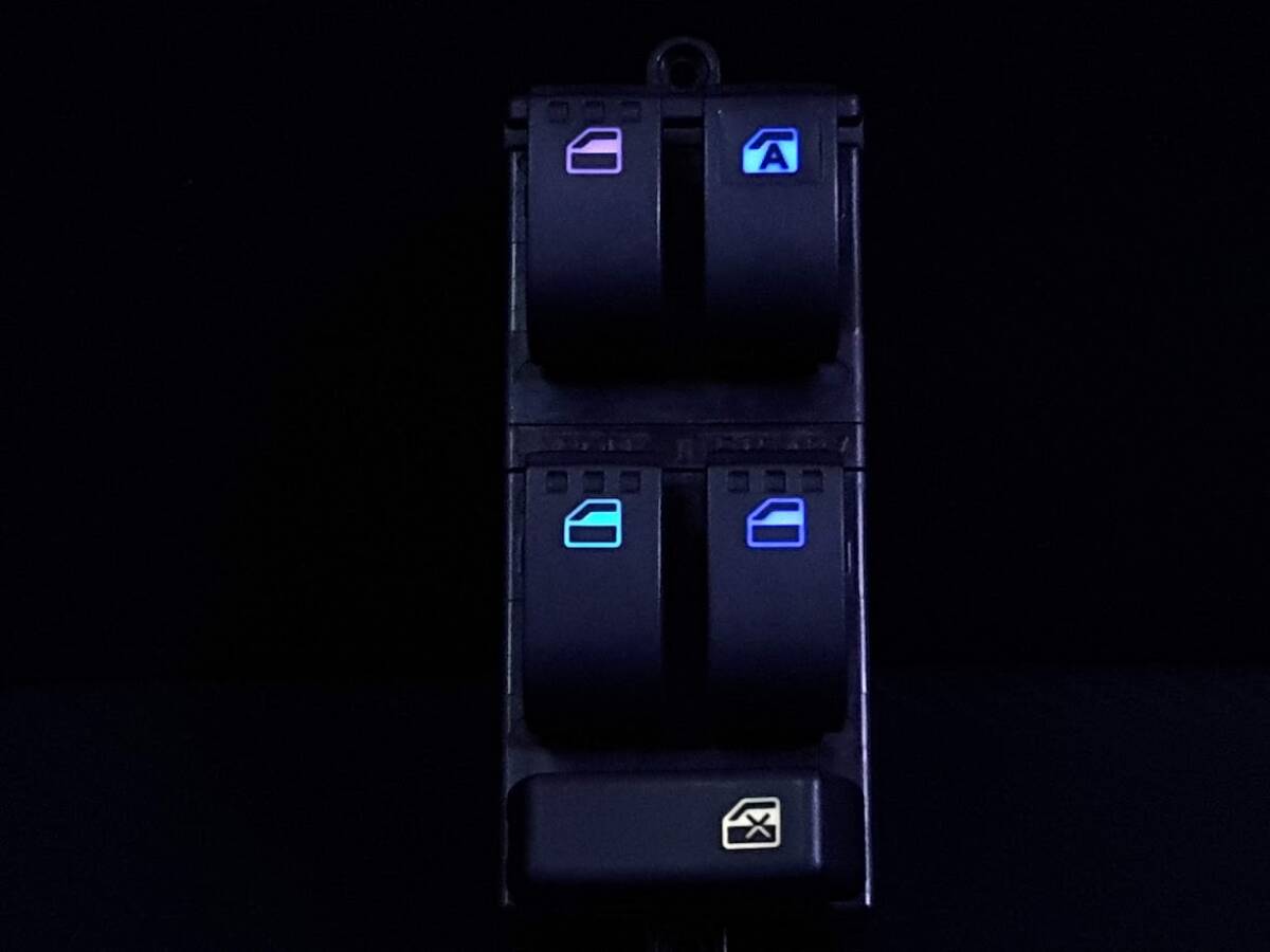 ★☆タントカスタム L375S 運転席 パワーウインドウスイッチ 7色レインボー LED打ち替え品☆★_画像3