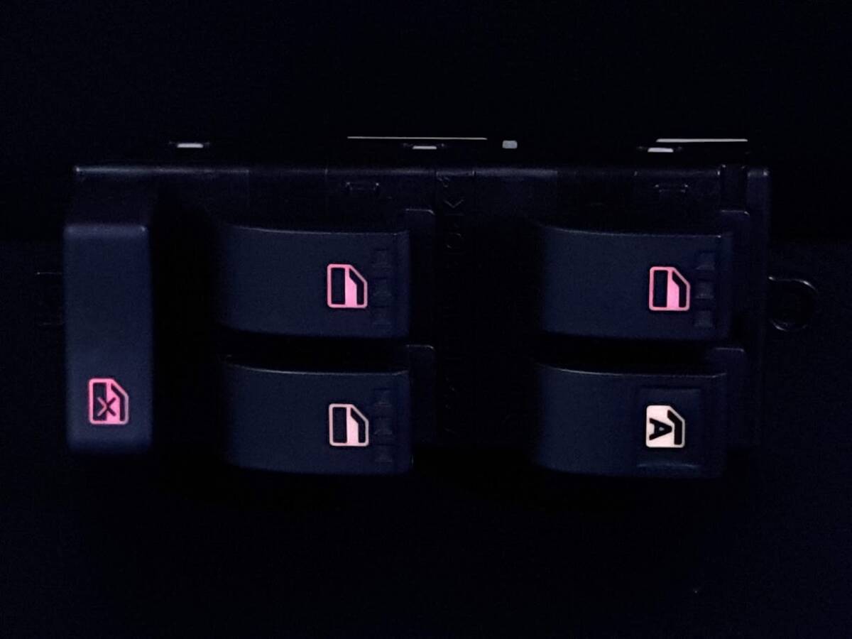 ★☆タントカスタム L375S 運転席 パワーウインドウスイッチ 7色レインボー LED打ち替え品☆★_画像5